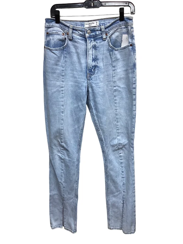 Classic Items Jeans Flared By Abercrombie And Fitch In Blue Denim, Size: 6