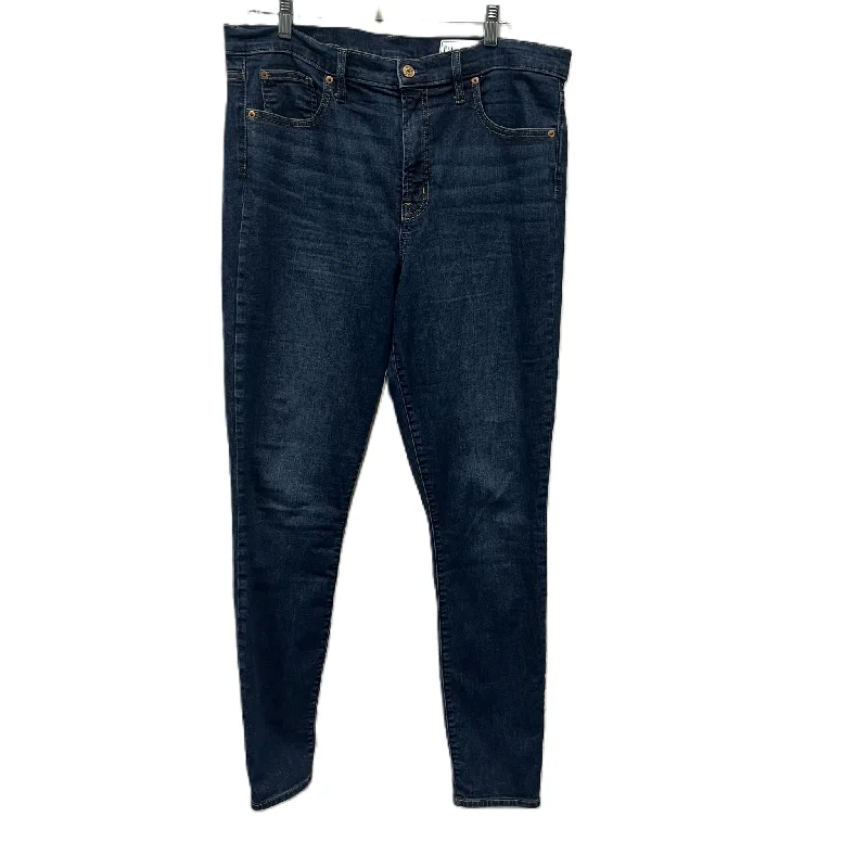 Exquisite Design Jeans Skinny By Gap In Blue Denim, Size: 16