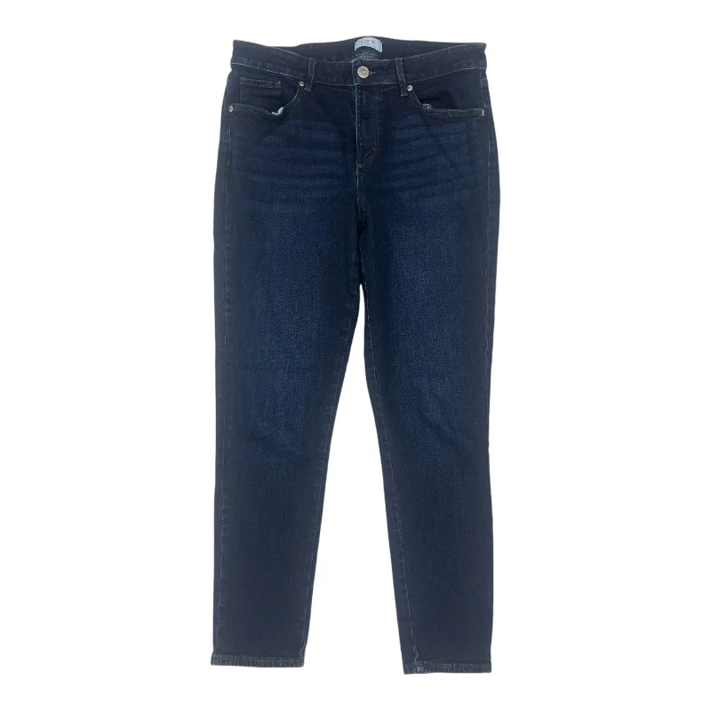 Jeans Skinny By Loft In Blue Denim, Size:8