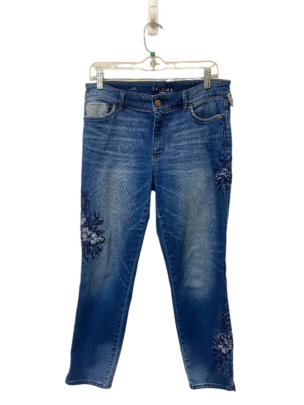 Energy Wear Jeans Skinny By White House Black Market In Blue Denim, Size: 8