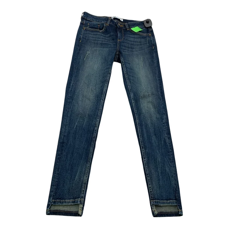 Practical Style Jeans Skinny By Zara In Blue Denim, Size: 4