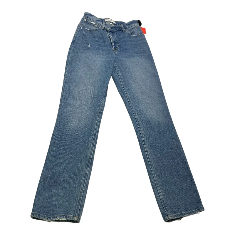 Versatile Items Jeans Straight By Abercrombie And Fitch In Blue Denim, Size: 0