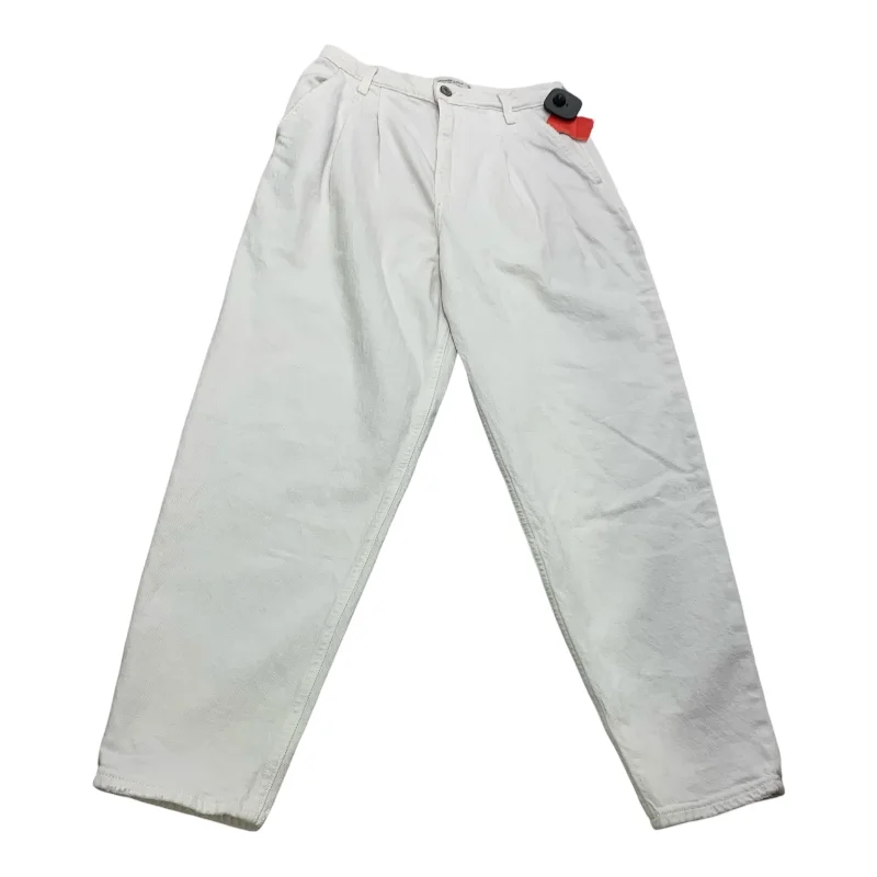 Warm And Comfortable Jeans Straight By Abercrombie And Fitch In White, Size: 2