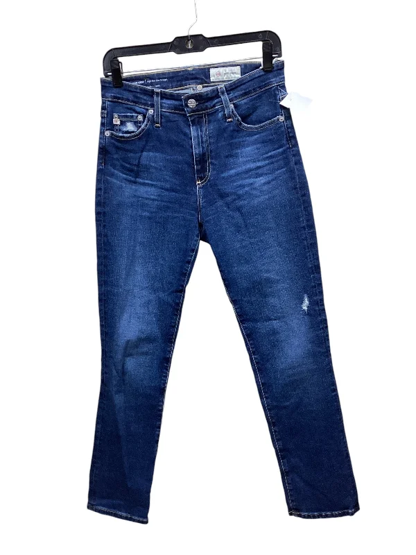 Comfortable Looks Jeans Straight By Ag Jeans In Blue Denim, Size: 4