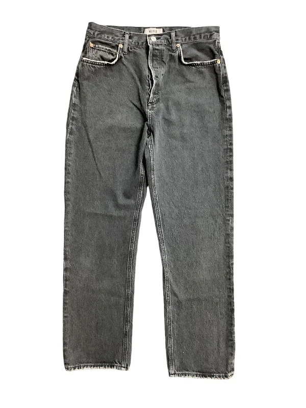 Classic Jeans Straight By Agolde In Black Denim, Size: 8(29)
