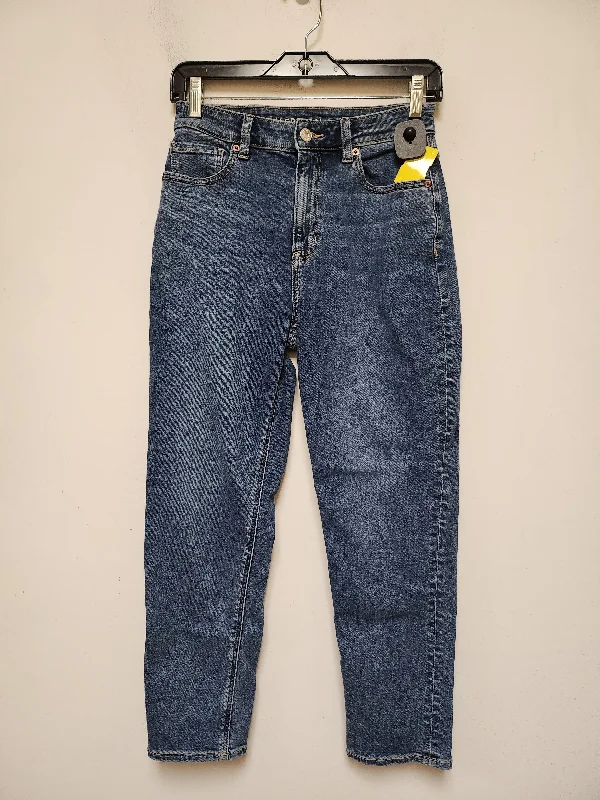Cozy Pants Jeans Straight By American Eagle In Blue Denim, Size: 2