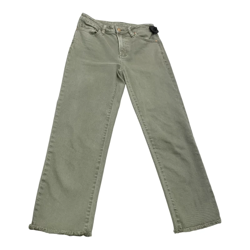 Fashionable And Versatile Jeans Straight By Chicos In Green, Size: 2