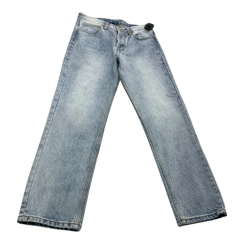 Ethnic Style Jeans Straight By J. Glat In Blue Denim, Size: S