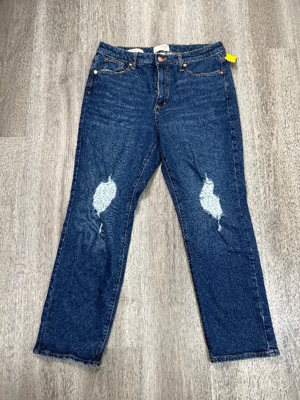 Easygoing Style Jeans Straight By Universal Thread In Blue Denim, Size: 12