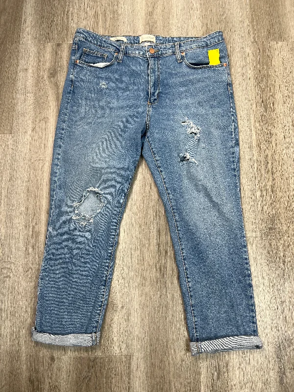 Simple Style Jeans Straight By Universal Thread In Blue Denim, Size: 16