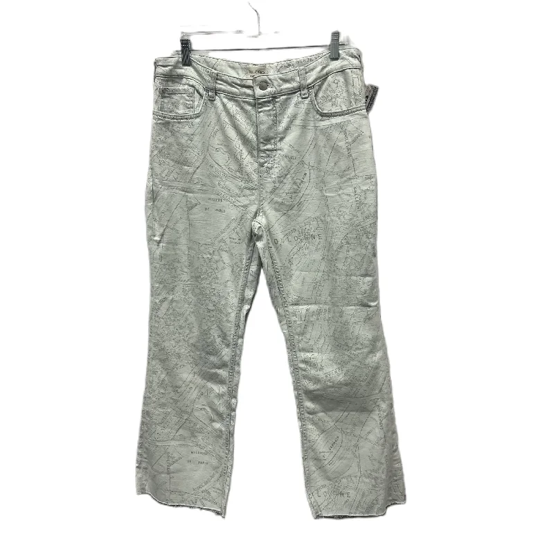 Fashion Comfort Jeans Wide Leg By Pilcro In Grey, Size: 14