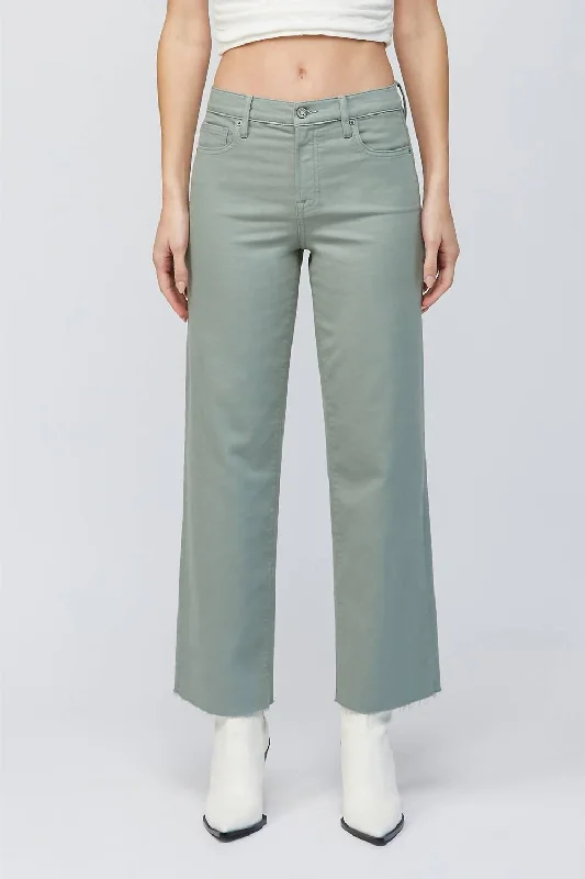 Fashionable In The Times Logan Dad Jeans In Sage