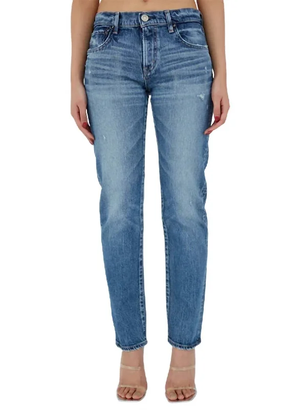 Minimal Style Mallard Slim Straight Jean In 113 Dark Blue
