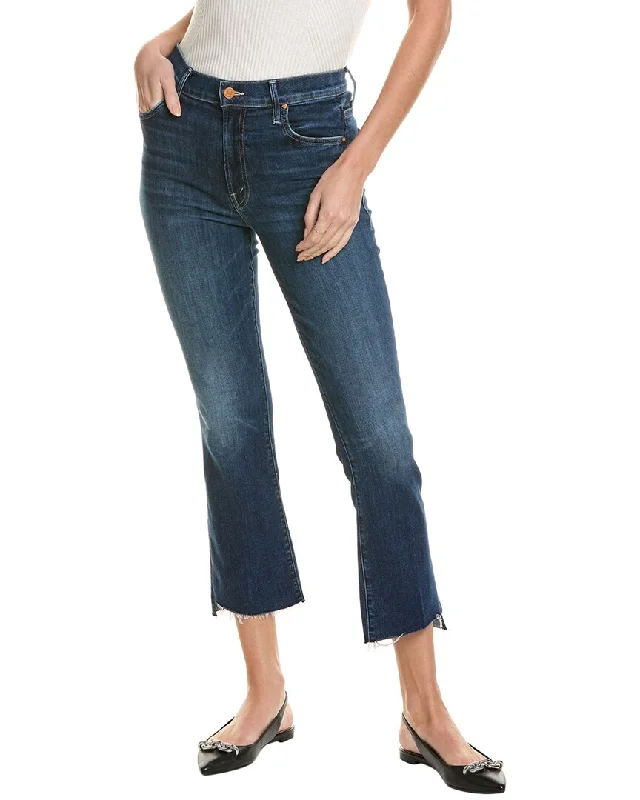 Noble Temperament MOTHER The Insider Step Fray Teaming Up Crop Jean
