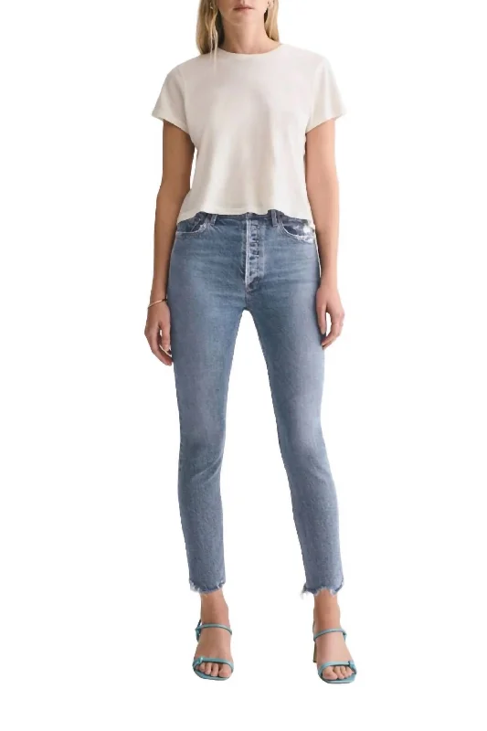 Nico High Rise Slim Jean In Rooted