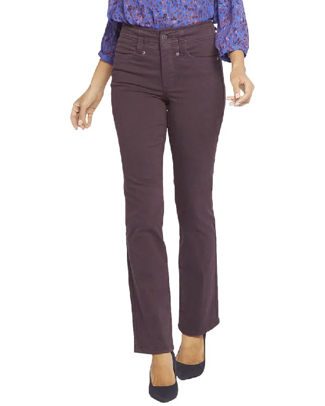 Versatile Itinerary NYDJ Petite Marilyn Eggplant Straight Jean