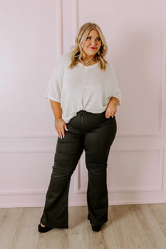 Soft Layers RISEN Ashley High Waist Coated Flare Curves