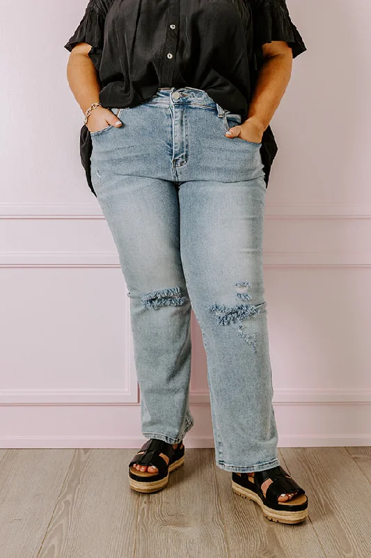 Basic Version Risen The Lona Midrise Distressed Jean Curves