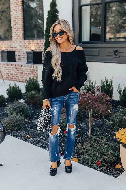 Simple And Comfortable Risen The Savannah High Waist Distressed Jean