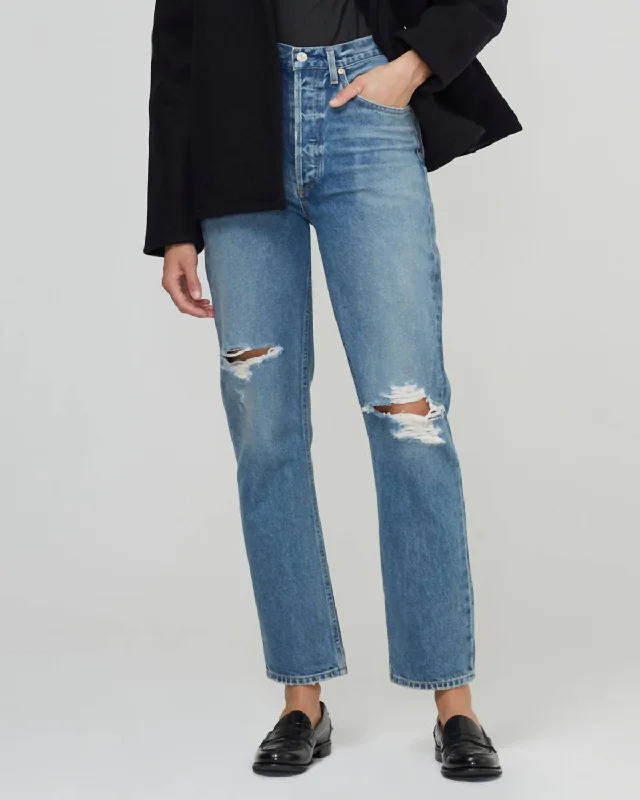 Soft Textures Sabine High Rise Straight Jean In Gretta