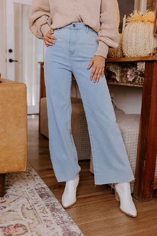 Comfortable And Cold-proof The Adriana High Waist Wide Leg Jean in Light Wash