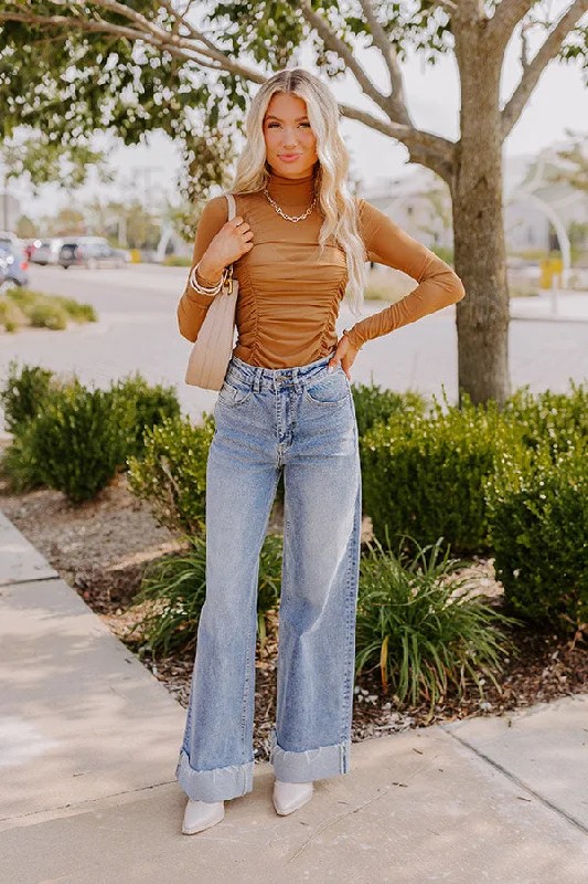Comfortable And Versatile The Carter High Waist Wide Leg Jean in Medium Wash