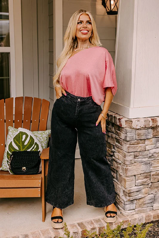 Youthful Style The Dex High Waist Straight Leg Jean In Black Curves