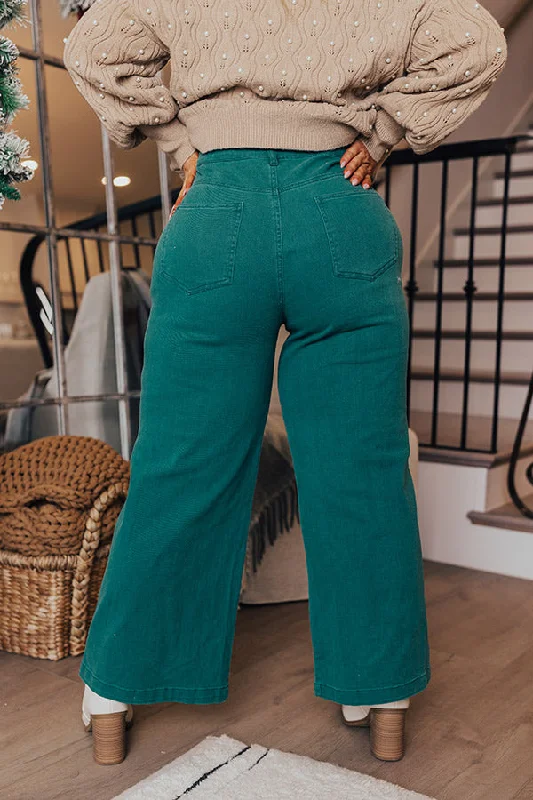 Light Layers The Dex High Waist Straight Leg Jean In Jade Curves
