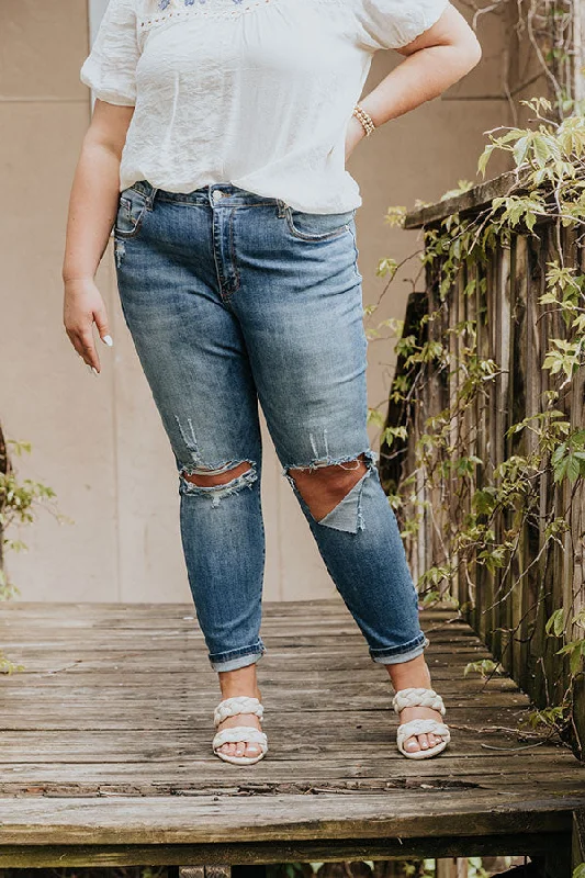 New Design The Tabby High Waist Distressed Skinny Curves