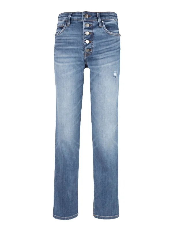 Lounge Chic Women's Rachael High Rise Fab Ankle Jean In Medium Wash
