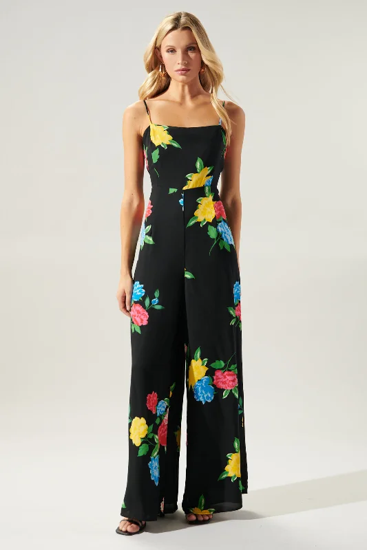 Lively And Youthful Cheyenne Floral Wide Leg Jumpsuit