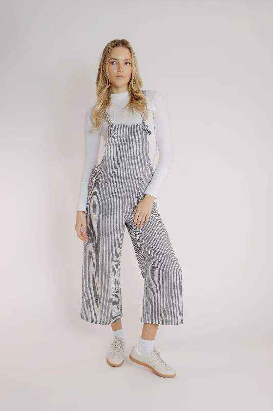 Design Perception Eiffel Jumpsuit in Black-White Stripe