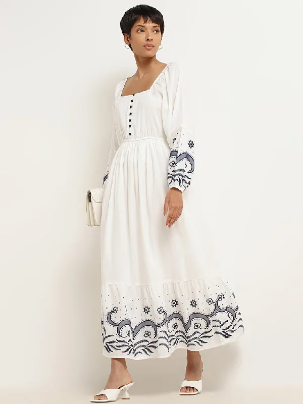 Celebrity Style LOV White Maxi Dress