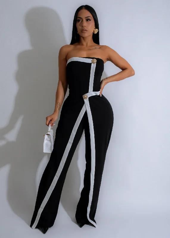 Trendy Comfort Wear Monarch Elegance Jumpsuit Black