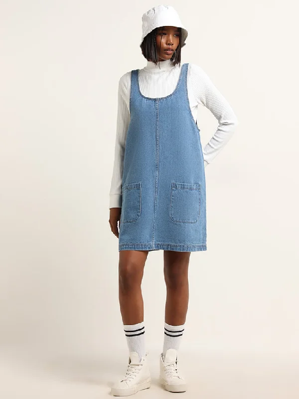 Daily Comfort Nuon Light Blue Straight Denim Dress