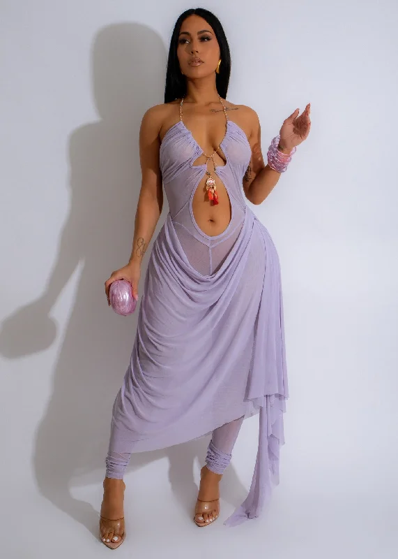 Integrated Design She's Elegance Jumpsuit Purple