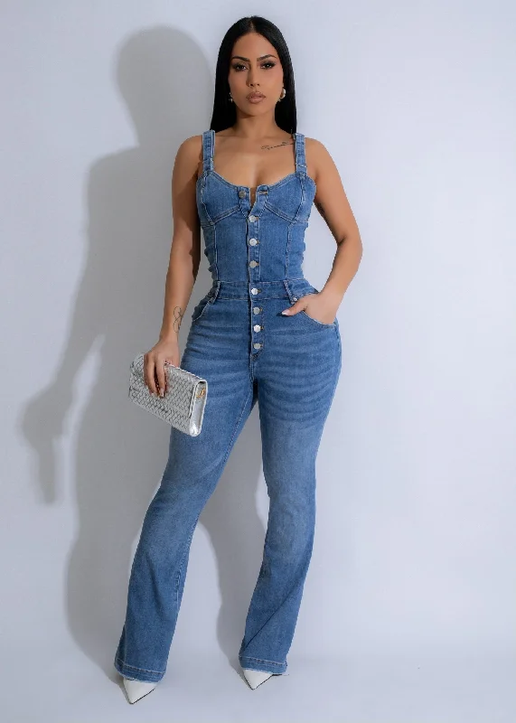 Soft Feel Urban Maven Jumpsuit Light Denim