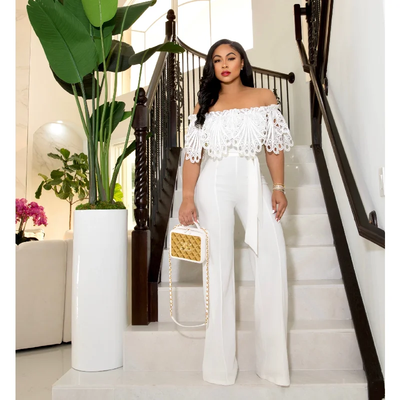Breathable Style "Nola" Embroidered Jumpsuit