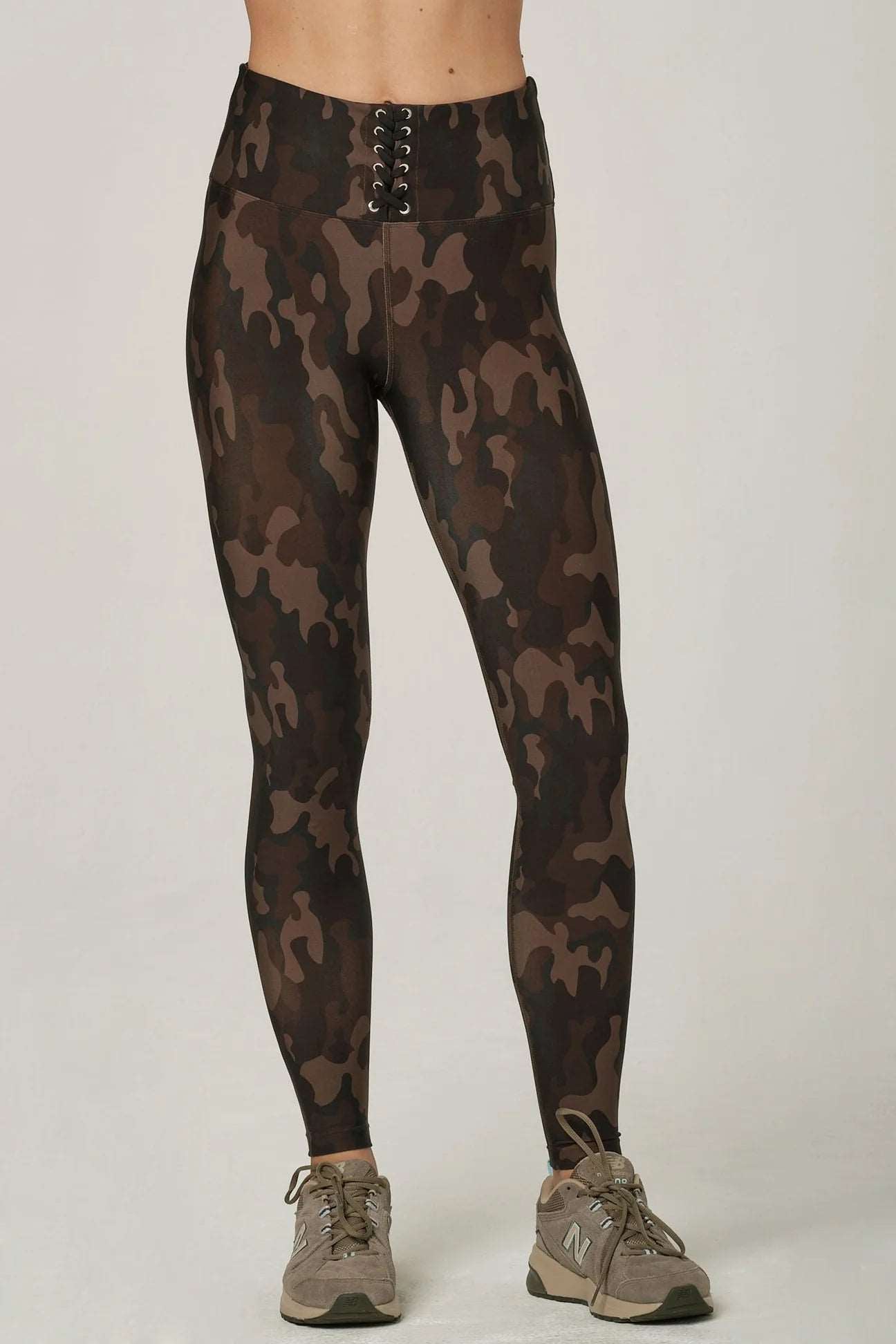 Personalized Series 925 Fit Women's 4 EVA Lace Up Leggings - Camo Brown