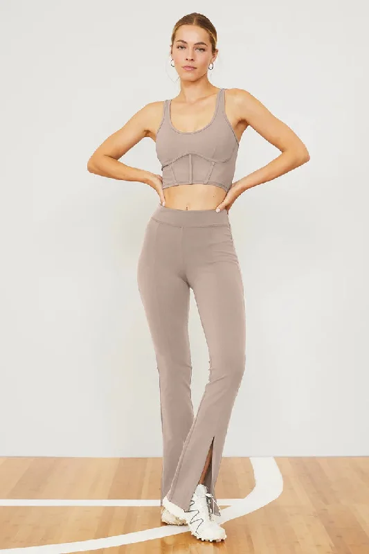 Fashion Design Alo Yoga Women's Airbrush High Waist Flutter Leggings - Taupe Tan