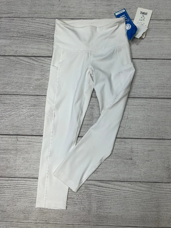 Comfortable Tops Athletic Leggings By 90 Degrees By Reflex In White, Size: Xs