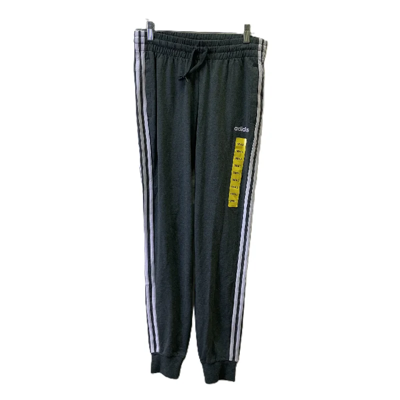 Effortless Comfort Athletic Leggings By Adidas In Grey, Size: S
