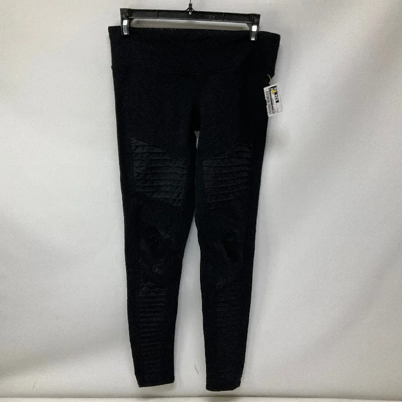 Casual Street Athletic Leggings By Alo In Black, Size: S