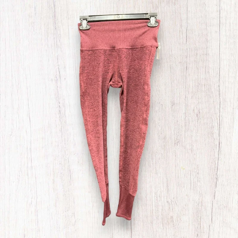 Soft Comfort Wear Athletic Leggings By Alo In Red, Size: Xs