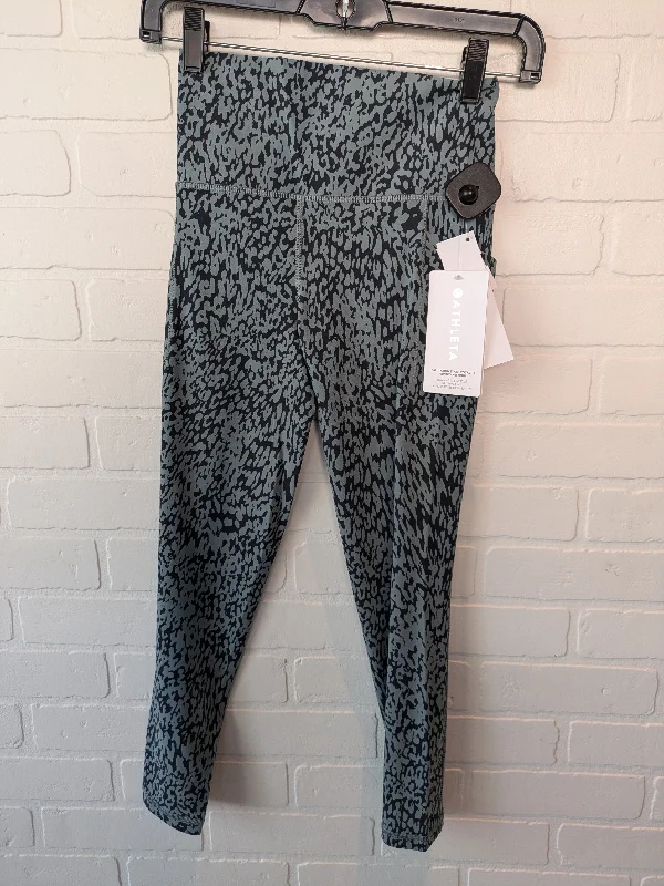 Relaxed Fashion Athletic Leggings By Athleta In Green, Size: 0