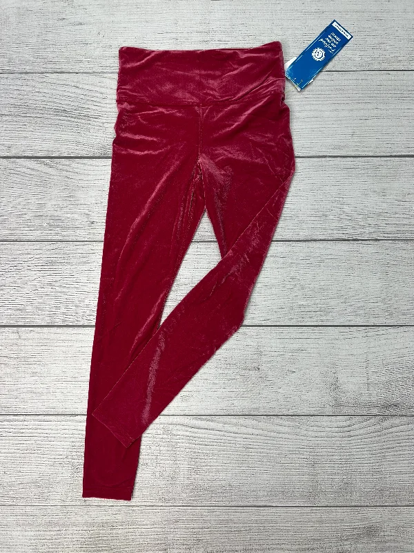 British Fashion Athletic Leggings By Athleta In Pink, Size: Petite   Small