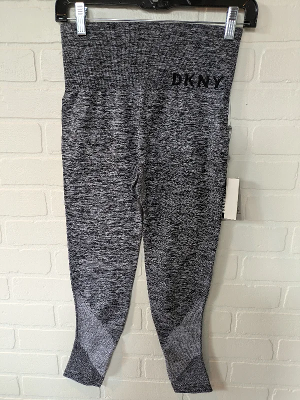 Soft Feel Athletic Leggings By Dkny In Grey, Size: 4