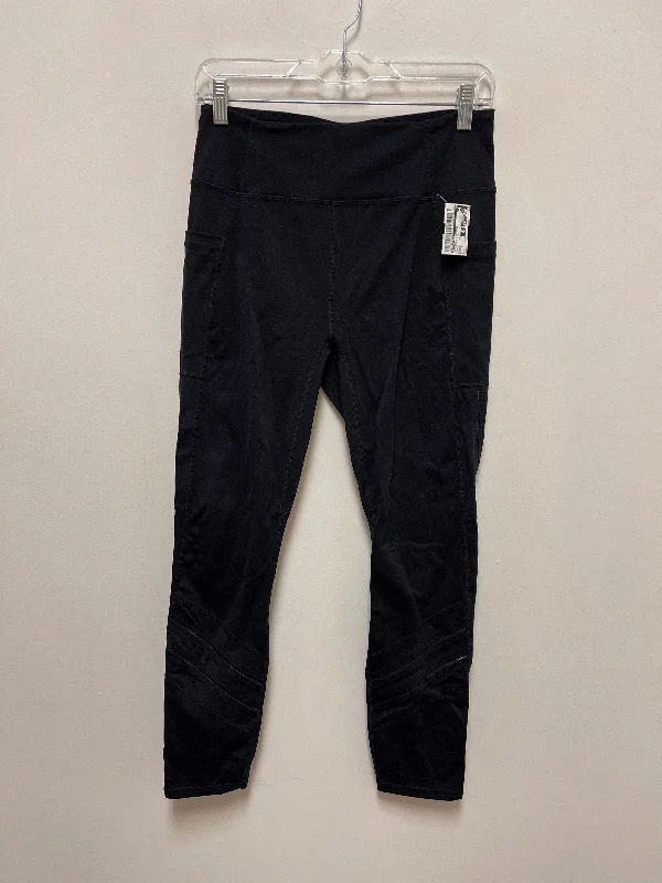 British Style Athletic Leggings By Fabletics In Black, Size: S