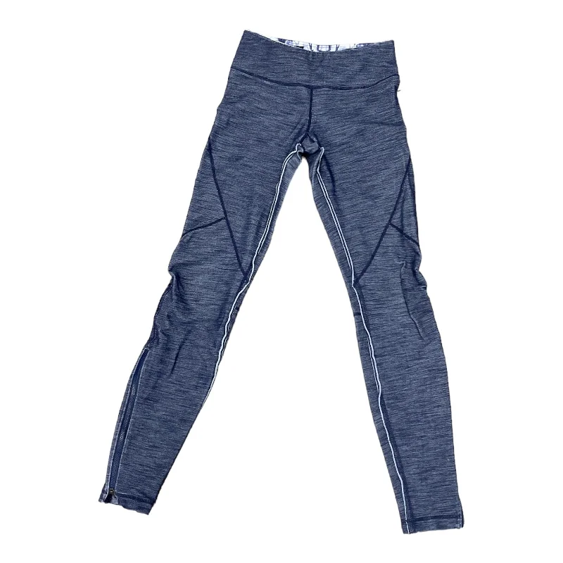 Chic Lounge Athletic Leggings By Lululemon In Blue Denim, Size: 4