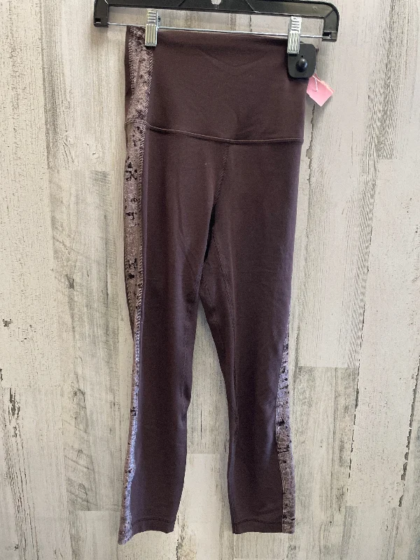 Everyday Style Athletic Leggings By Lululemon In Brown, Size: 2